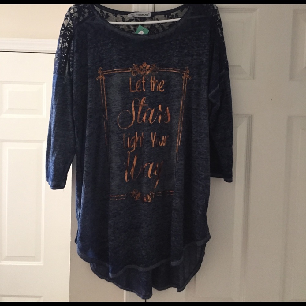 sheer and lace,hi-lo top