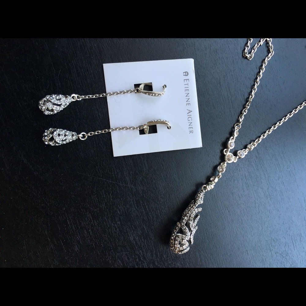 ETIENNE AIGNER Necklace and EARRINGS New