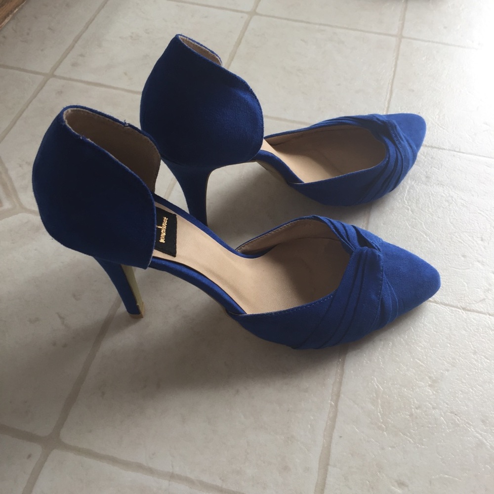 Royal blue heels