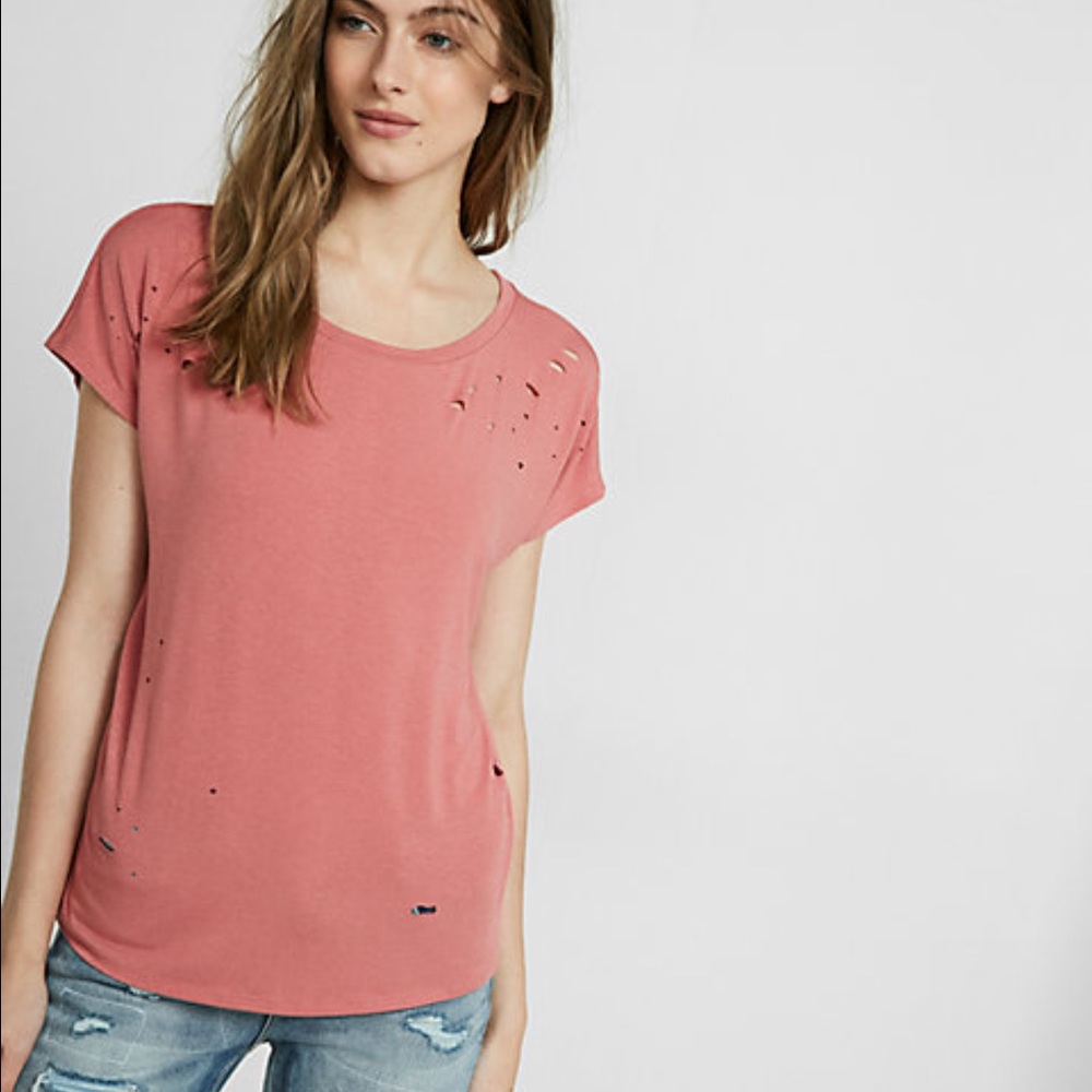 Distressed tee