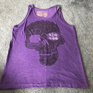 Skull workout tank top