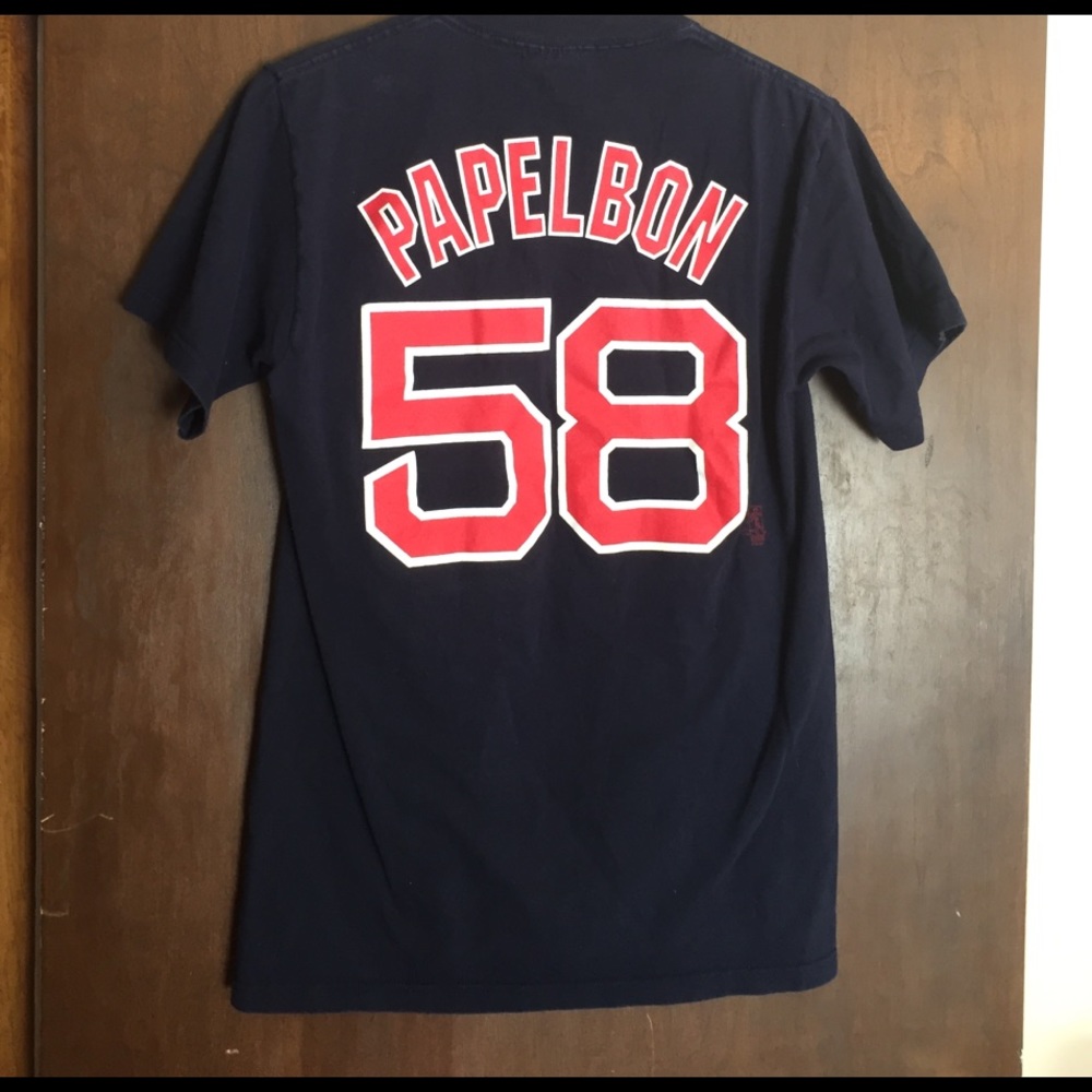 Boston Red Sox #58 Papelbon T-Shirt Size M EUC