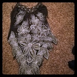 Long Sparkly tank top