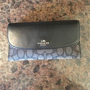 Coach checkbook wallet