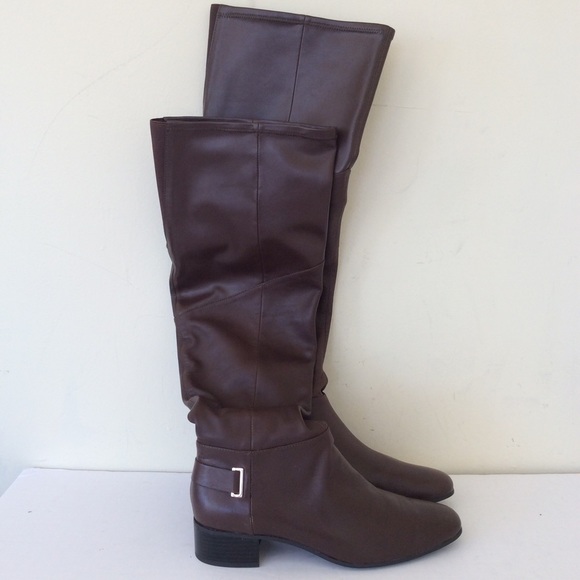 H by Halston Shoes - H by Halston Karlie Brown Knee High Boots H by Halston Shoes - H by Halston Karlie Brown Knee High Boots