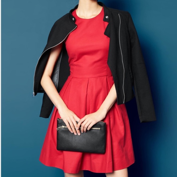 Gap Red Classic Fit & Flare Dress - Picture 1 of 7