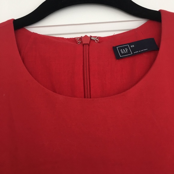 Gap Red Classic Fit & Flare Dress - Picture 3 of 7