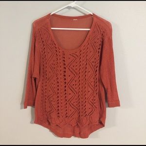 Free People crocheted top