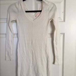 Victoria's Secret off white bodycon sweater dress