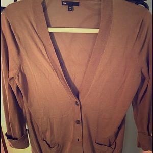 Camel gap cardigan M