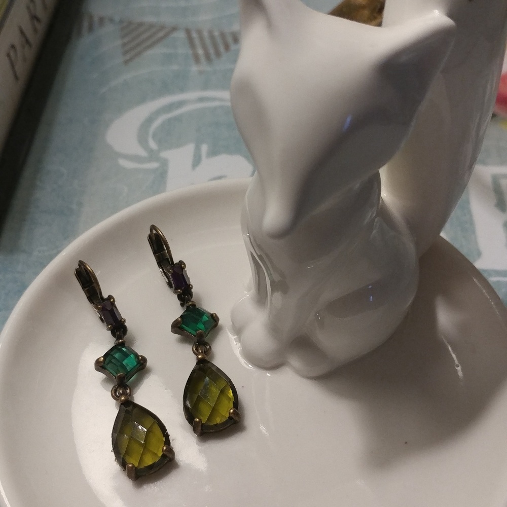 Geometric drop earrings