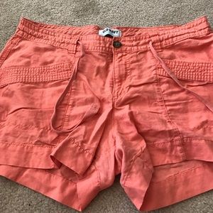 Coral Linen shorts!! Never worn!!