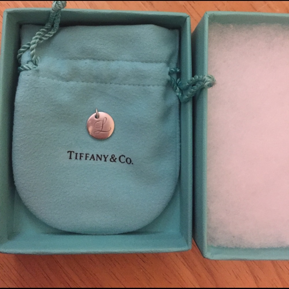 Authentic Tiffany's "L" initial disc
