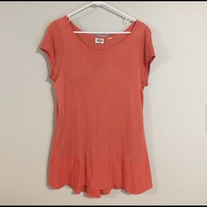 Anthropologie Orange Blouse
