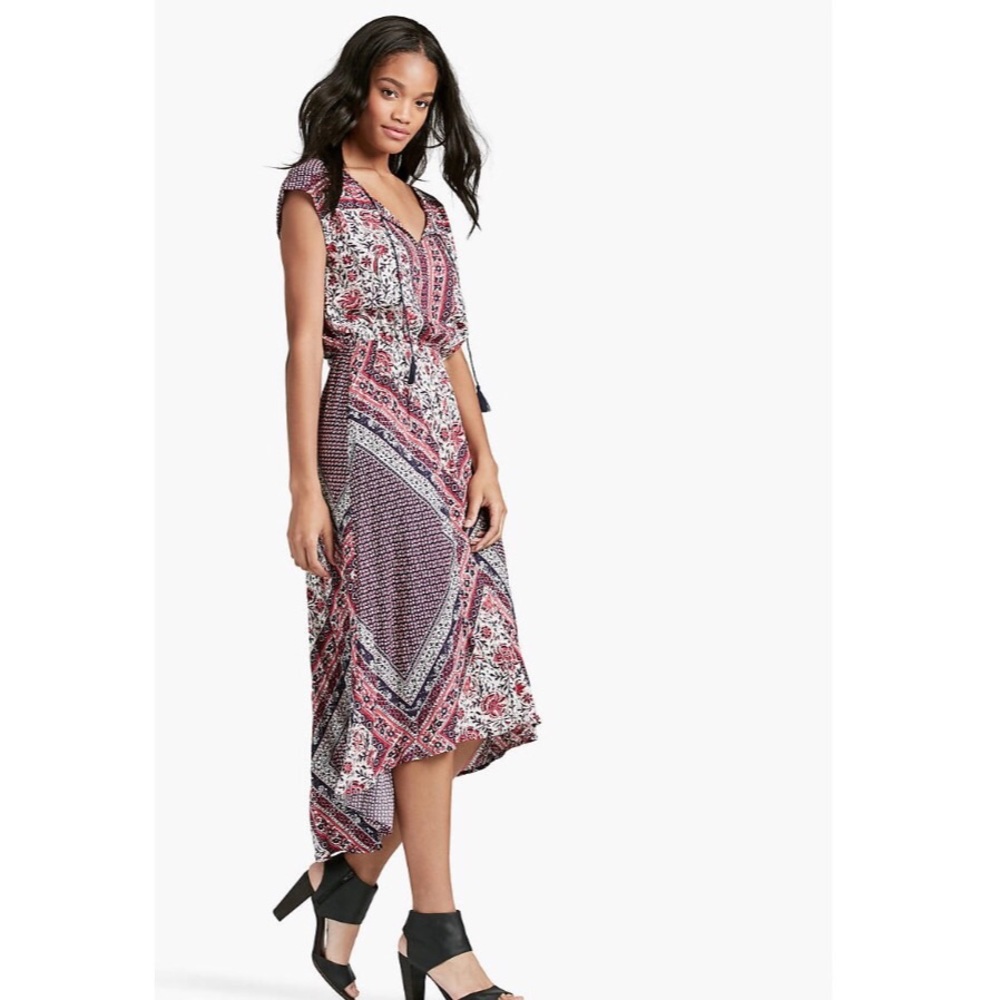 Lucky Brand Boho Scarf Print Maxi. NWT.