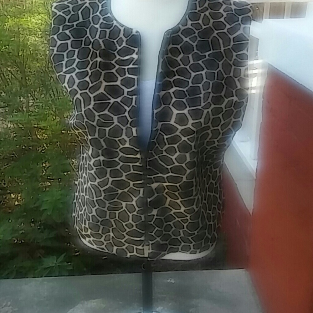 Brown and Beige Vest