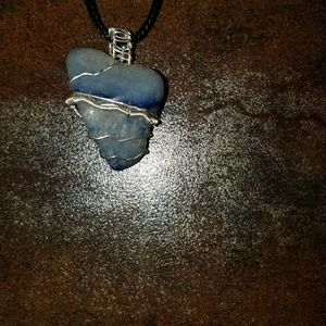 Heart shaped crystal pendant