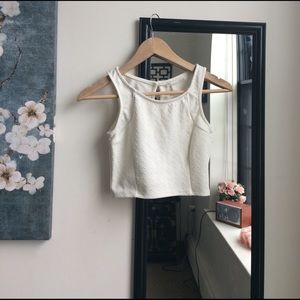 White crop top
