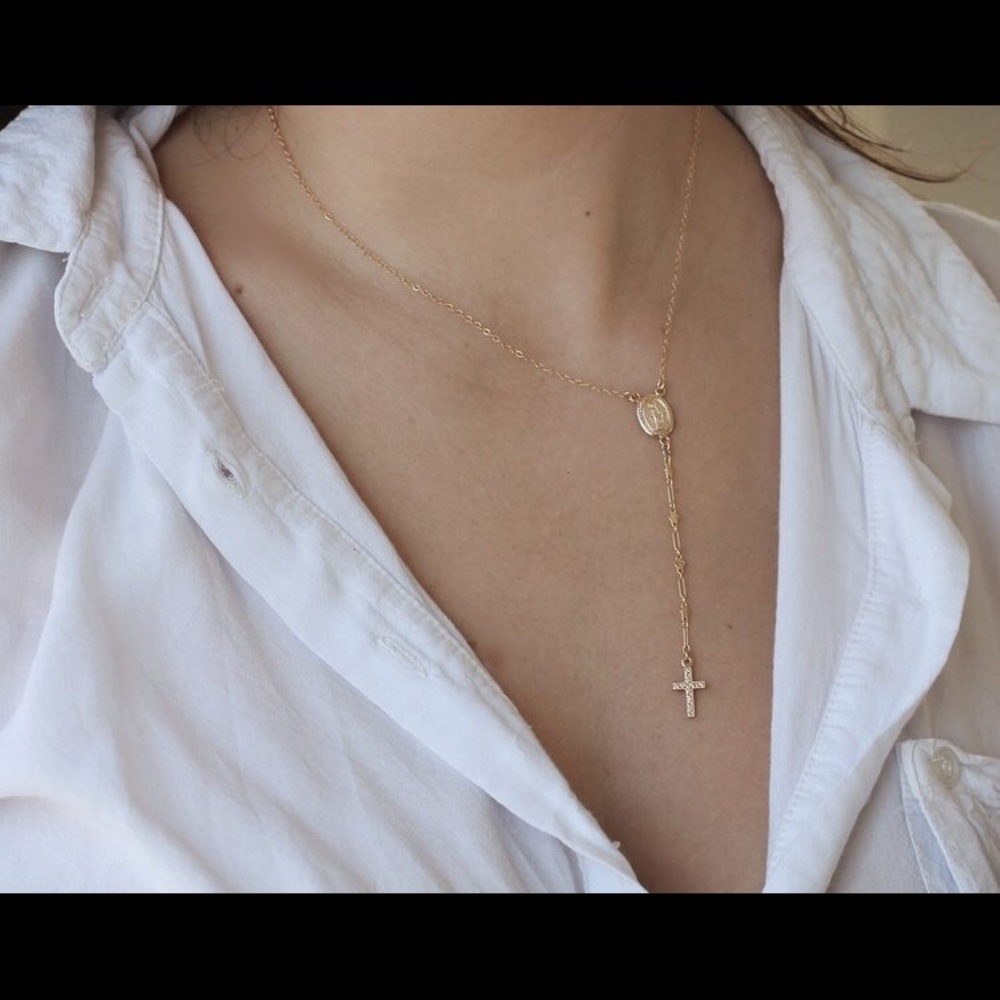 Gold-Filled Rosary Necklace