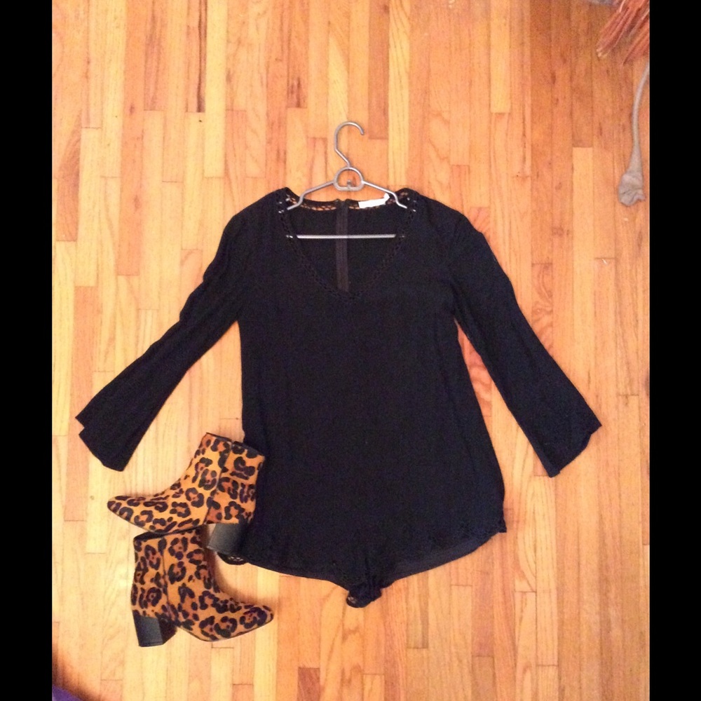 Urban Outfitters Lush black romper