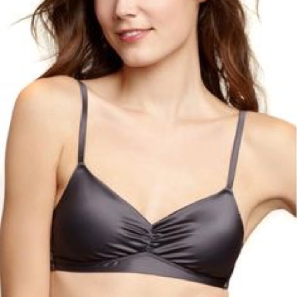 GapBody Gray Satin Bralette