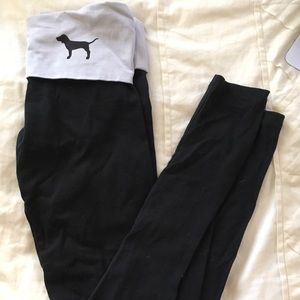 Victoria's Secret PINK foldover leggings lavender