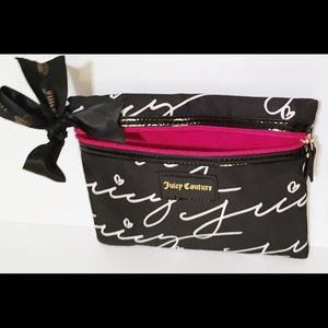 Juicy Couture 7"x9" Nylon Logo Cosmetic Clutch Bag