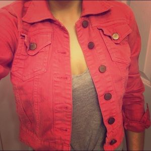 Urban Outfitters BDG pink denim jacket