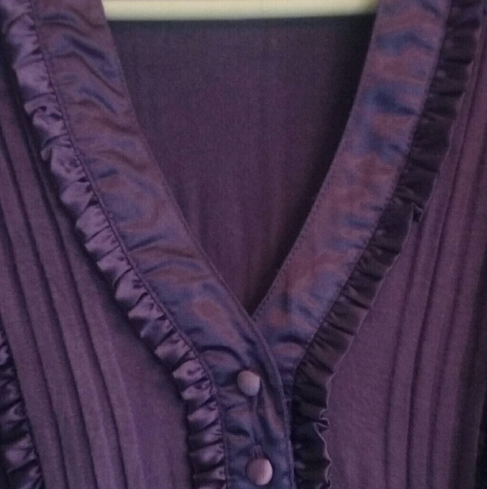 purple v neck top