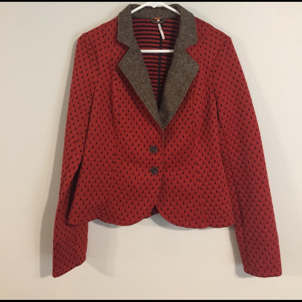 Free People cropped  Blazer