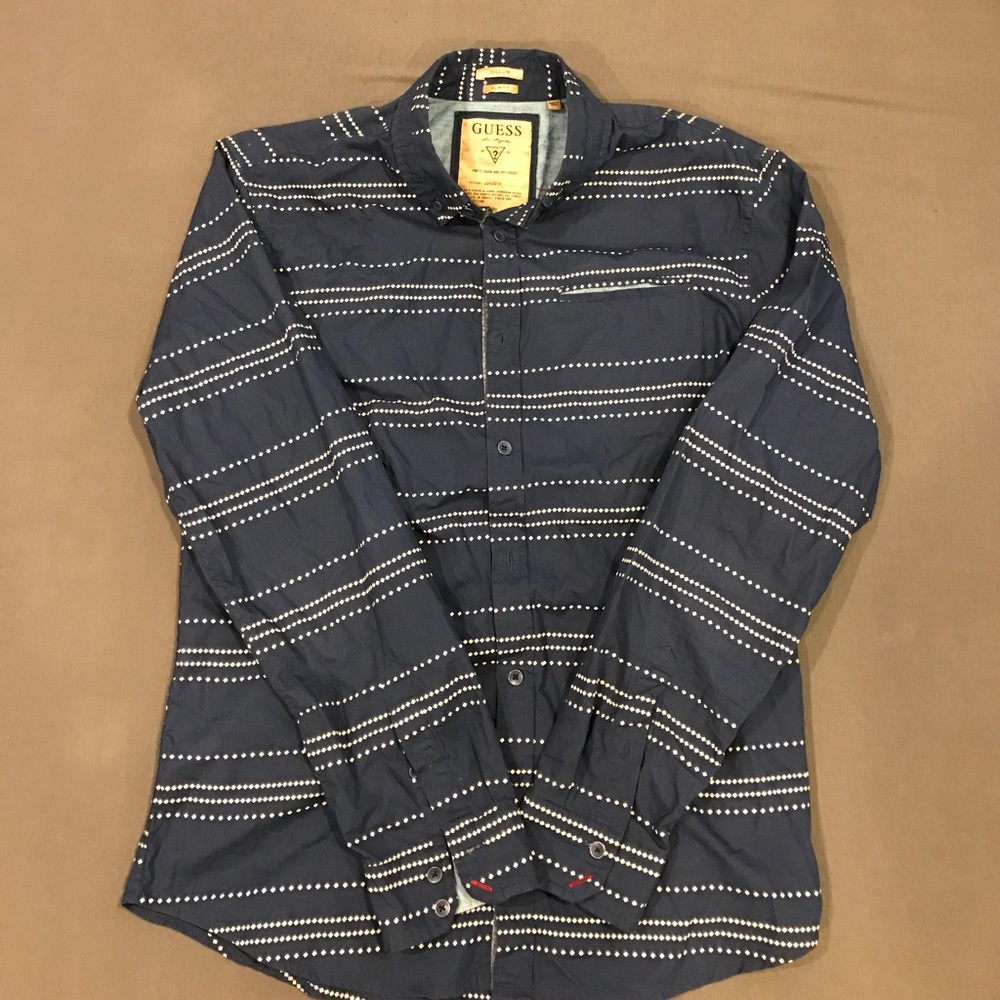 Guess Dillion Slim Fit Button Down shirt sz M