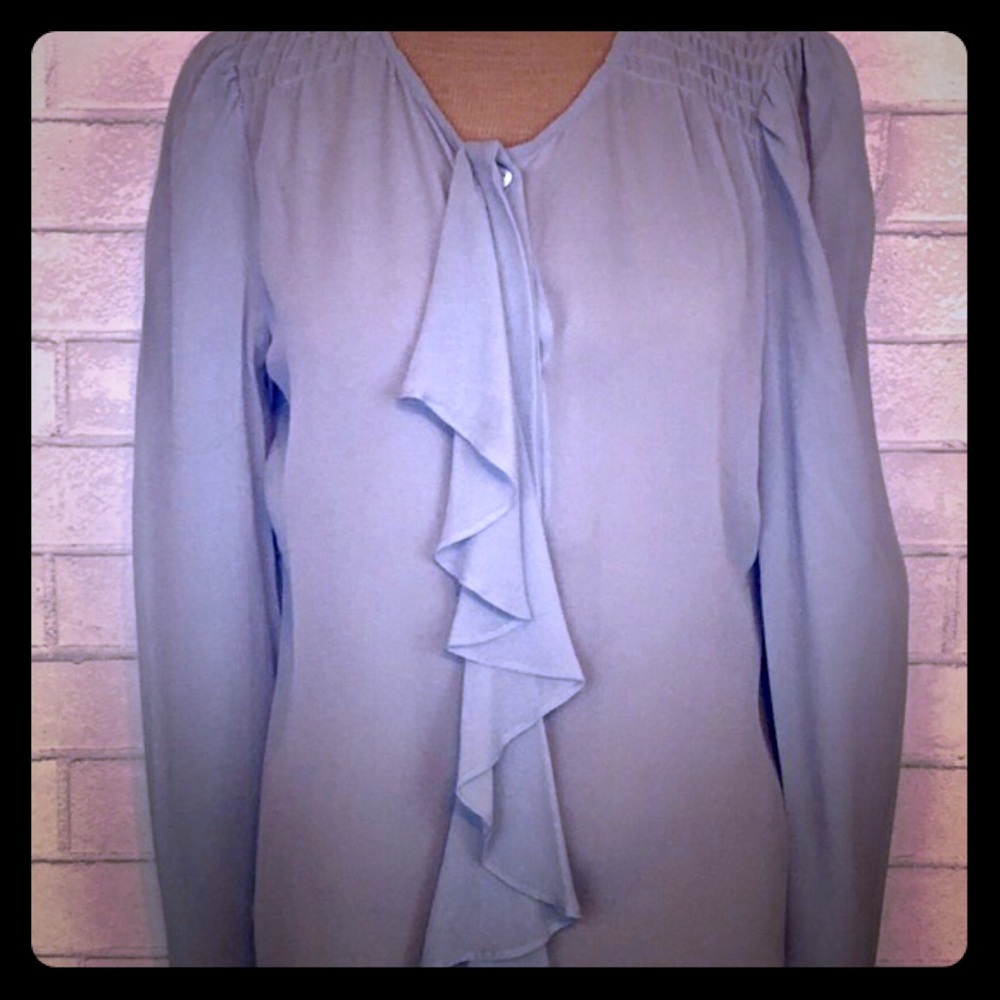 ANTHROPOLOGIE Moulinette Soueurs 100% SILK Top 6