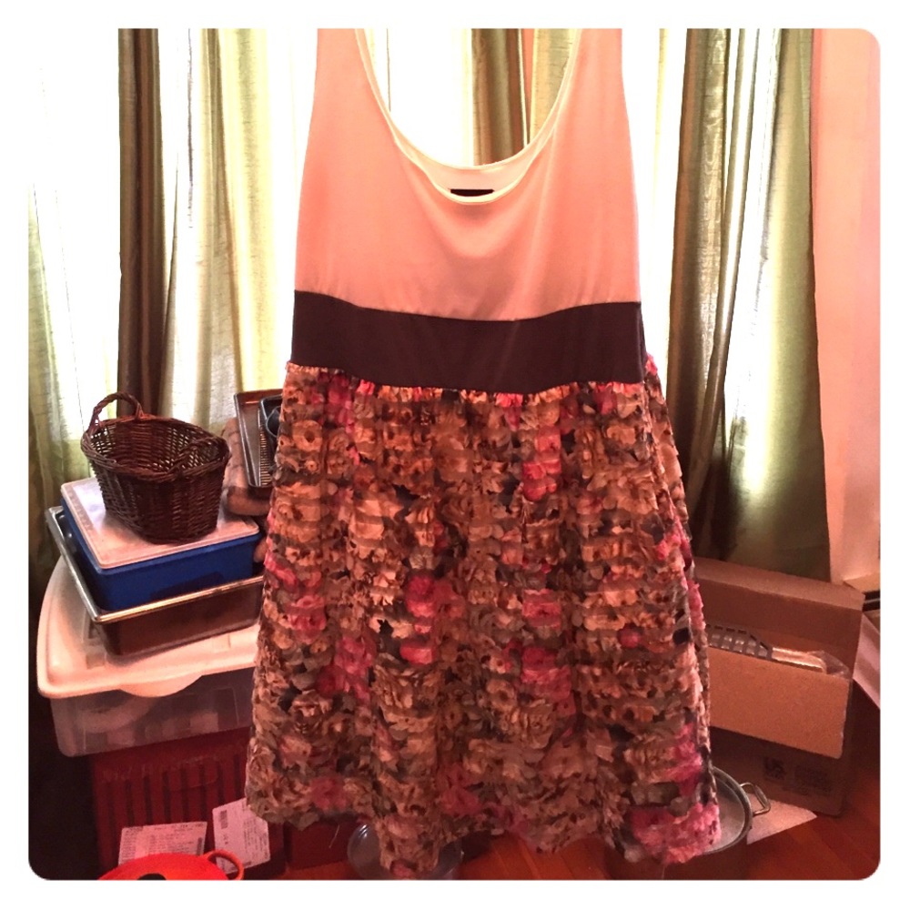 Floral dress with toile lining