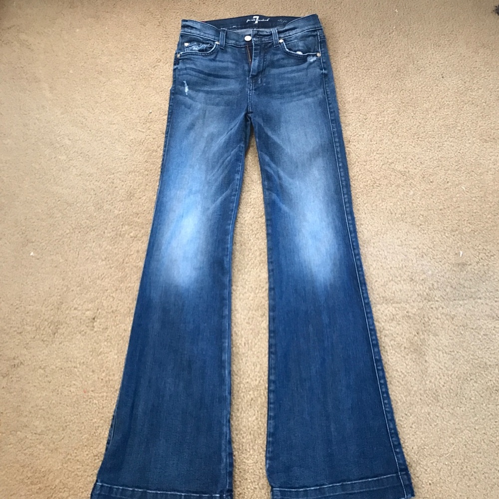 7FAMK Tailorless Dojo Trouser in Lake Blue