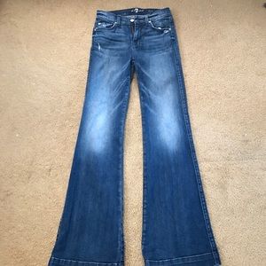 7FAMK Tailorless Dojo Trouser in Lake Blue