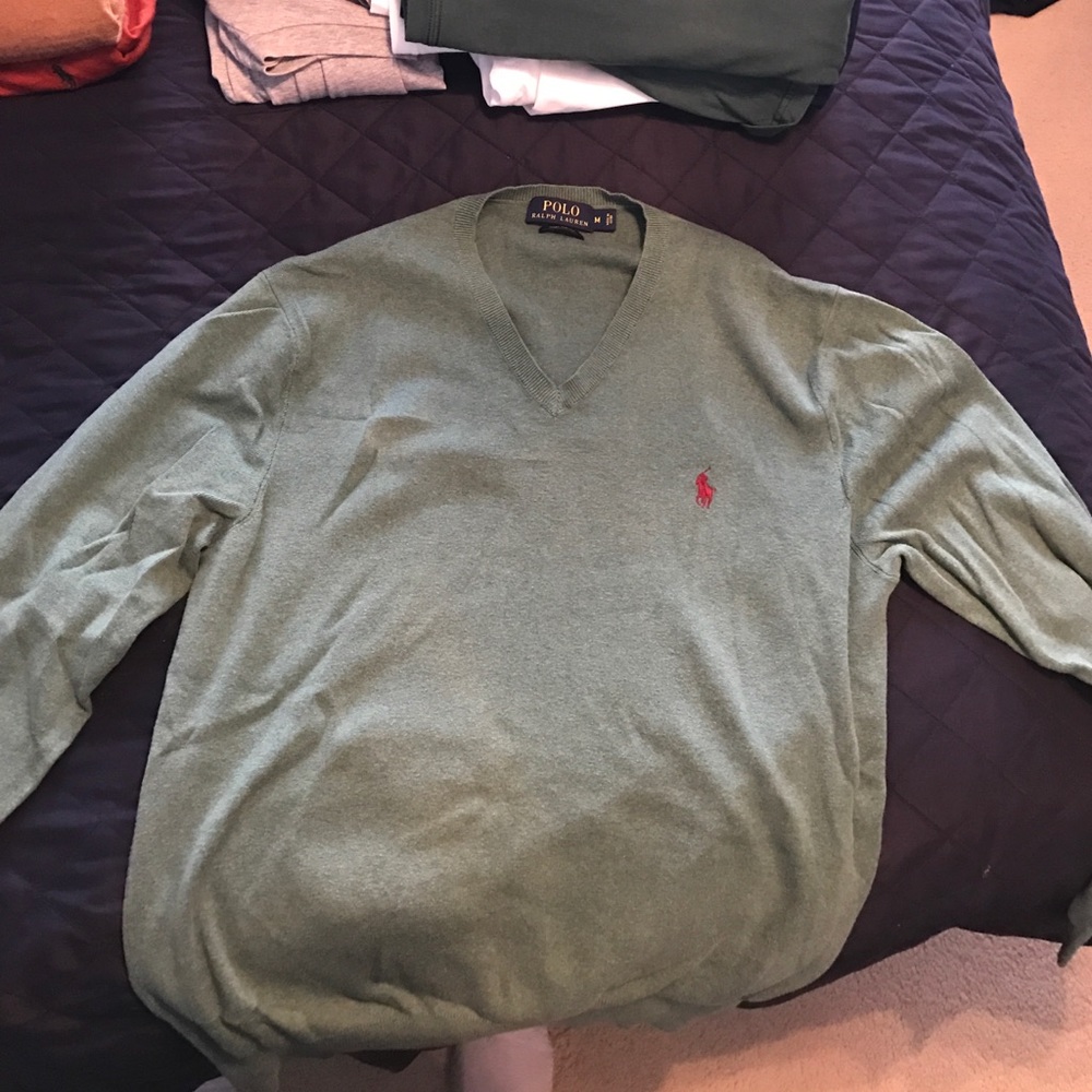 Polo V-Neck Sweater