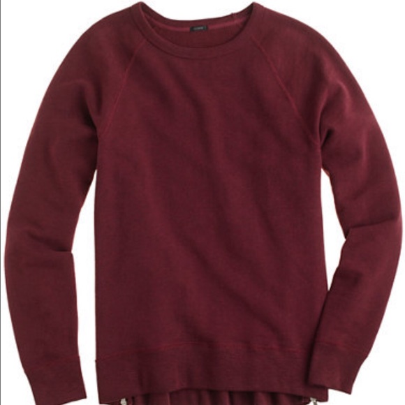 J. Crew Tops - J. Crew Side Zip Tunic Sweatshirt J. Crew Tops - J. Crew Side Zip Tunic Sweatshirt