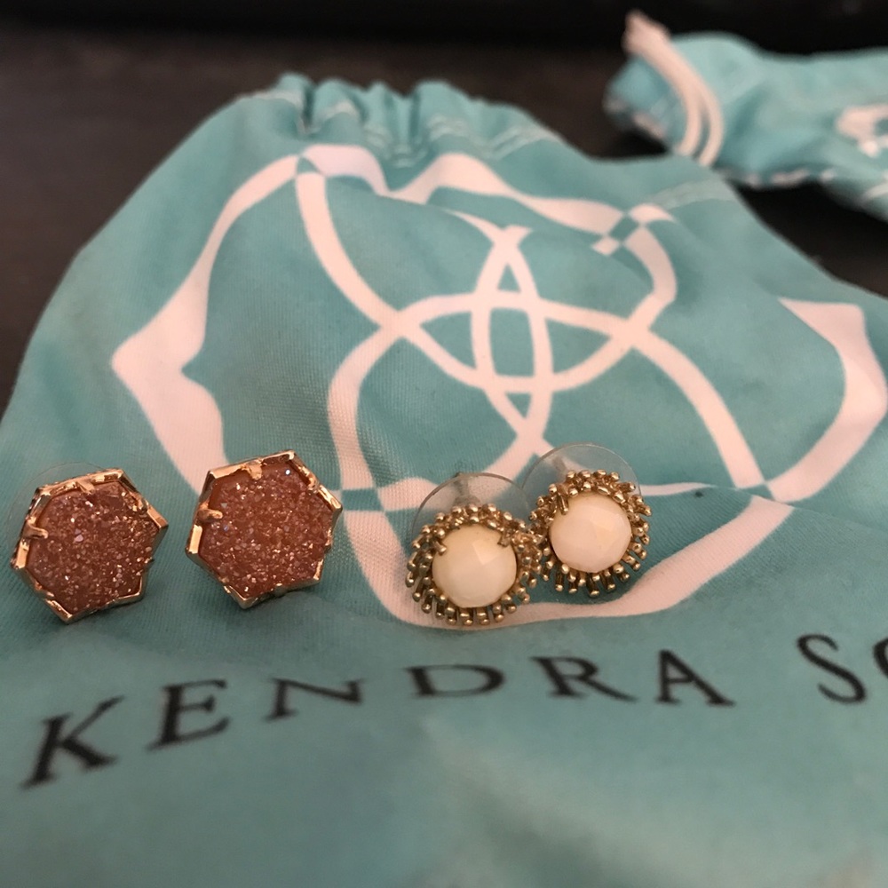 Kendra Scott stud earrings (two pairs)