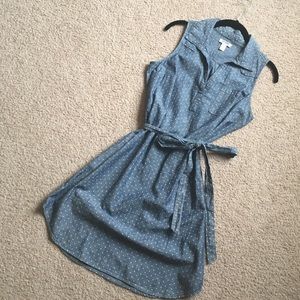 🎉fashionfav HP🎉 Old Navy denim polkadot sundress