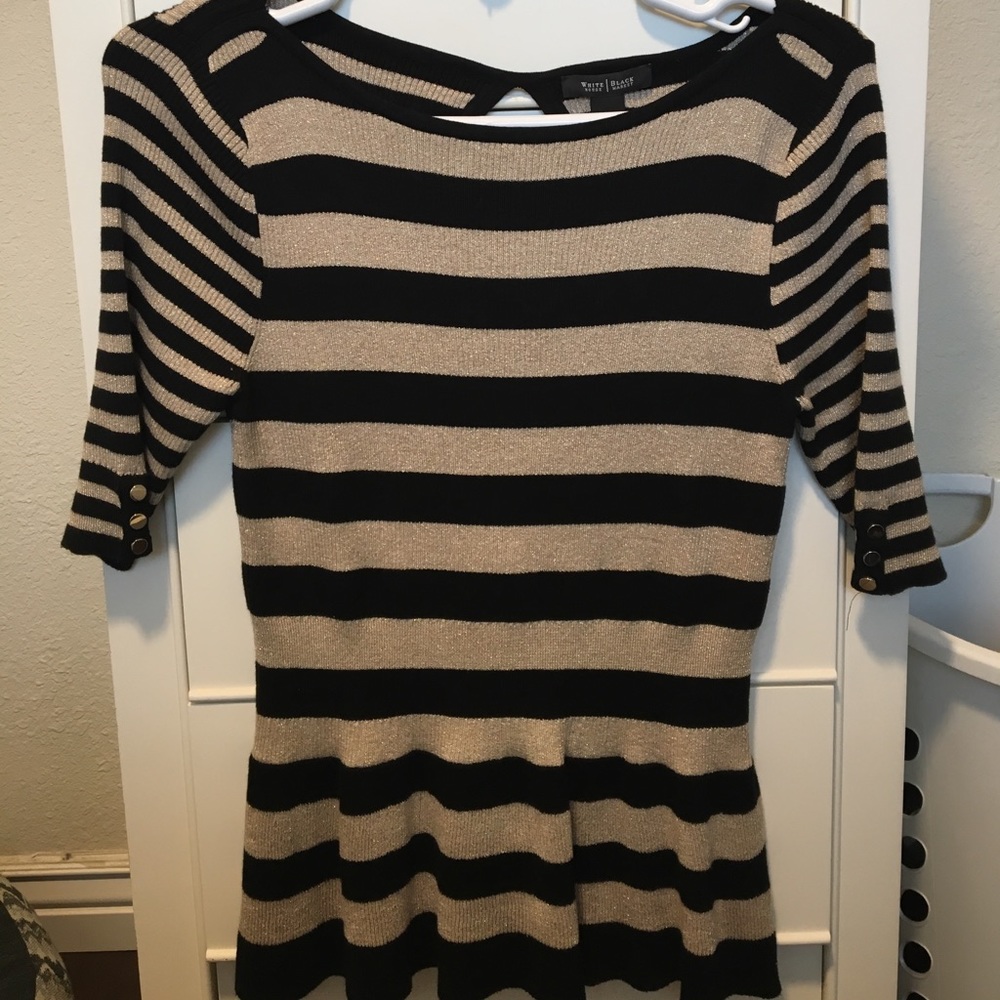 White House black market peplum top