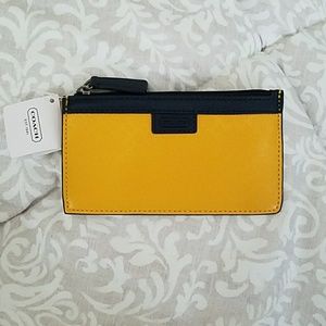 Coach Heritage Signature Envelope Keycase