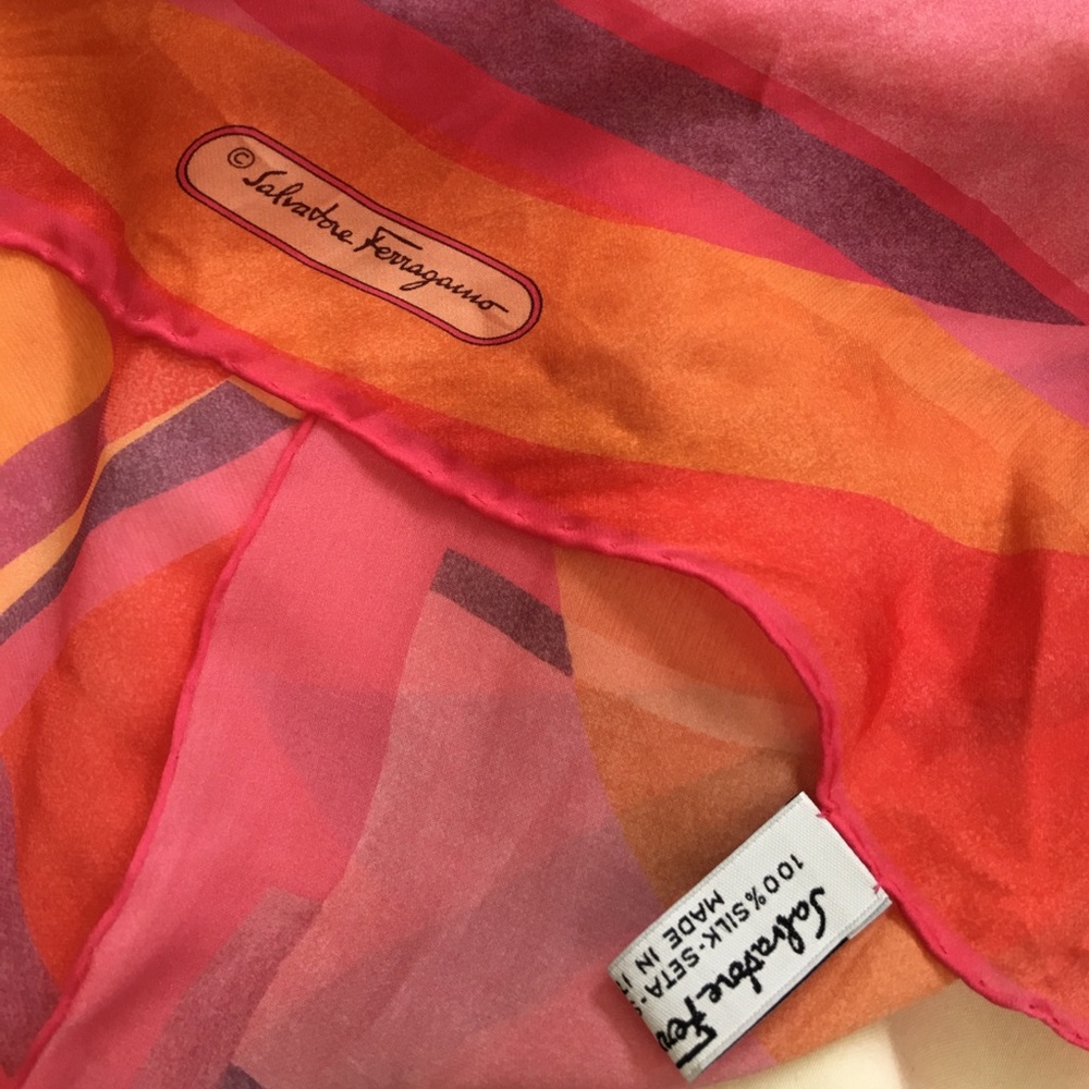 Salvatore Ferragamo silk scarf