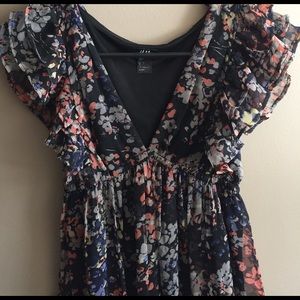 H&M Floral V-Neck Dress