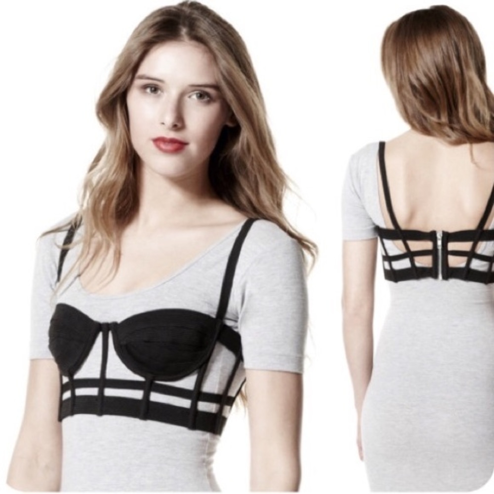 Chromat Caged Bustier Top