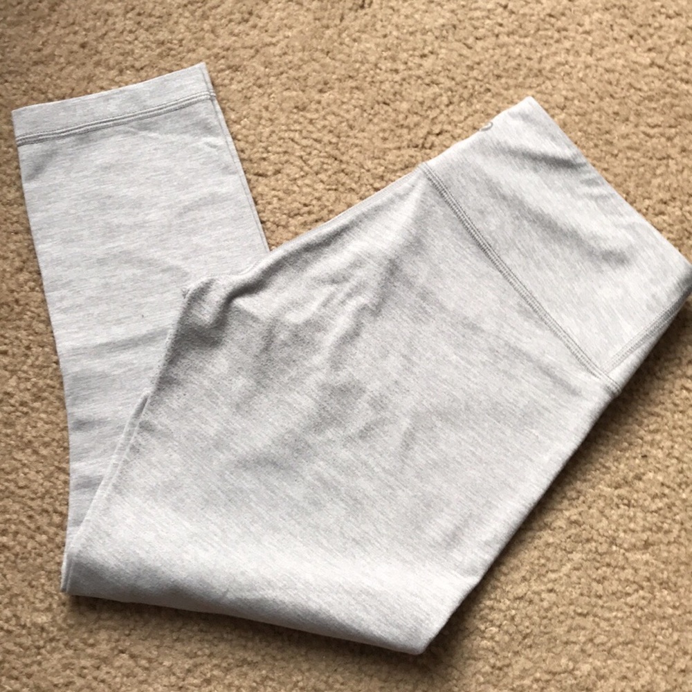 Lululemon cotton grey/gray wunder under crops