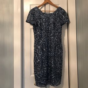 Adrianna Papell Beaded Cocktail Dress