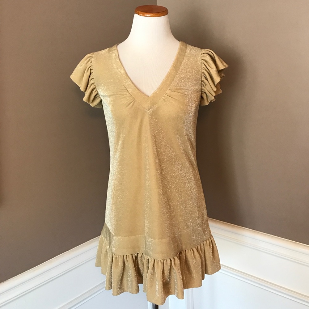 Karen Millen England US 4 gold Blouse