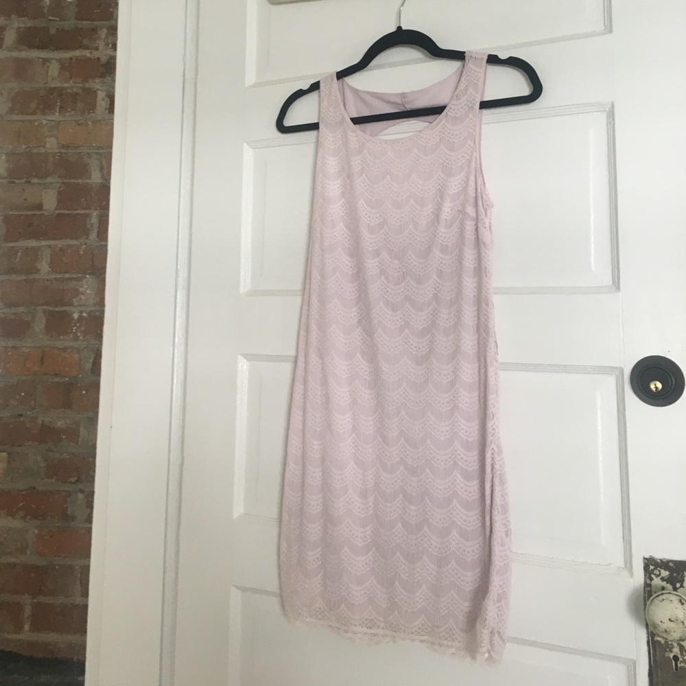 Free People pale pink body con dress