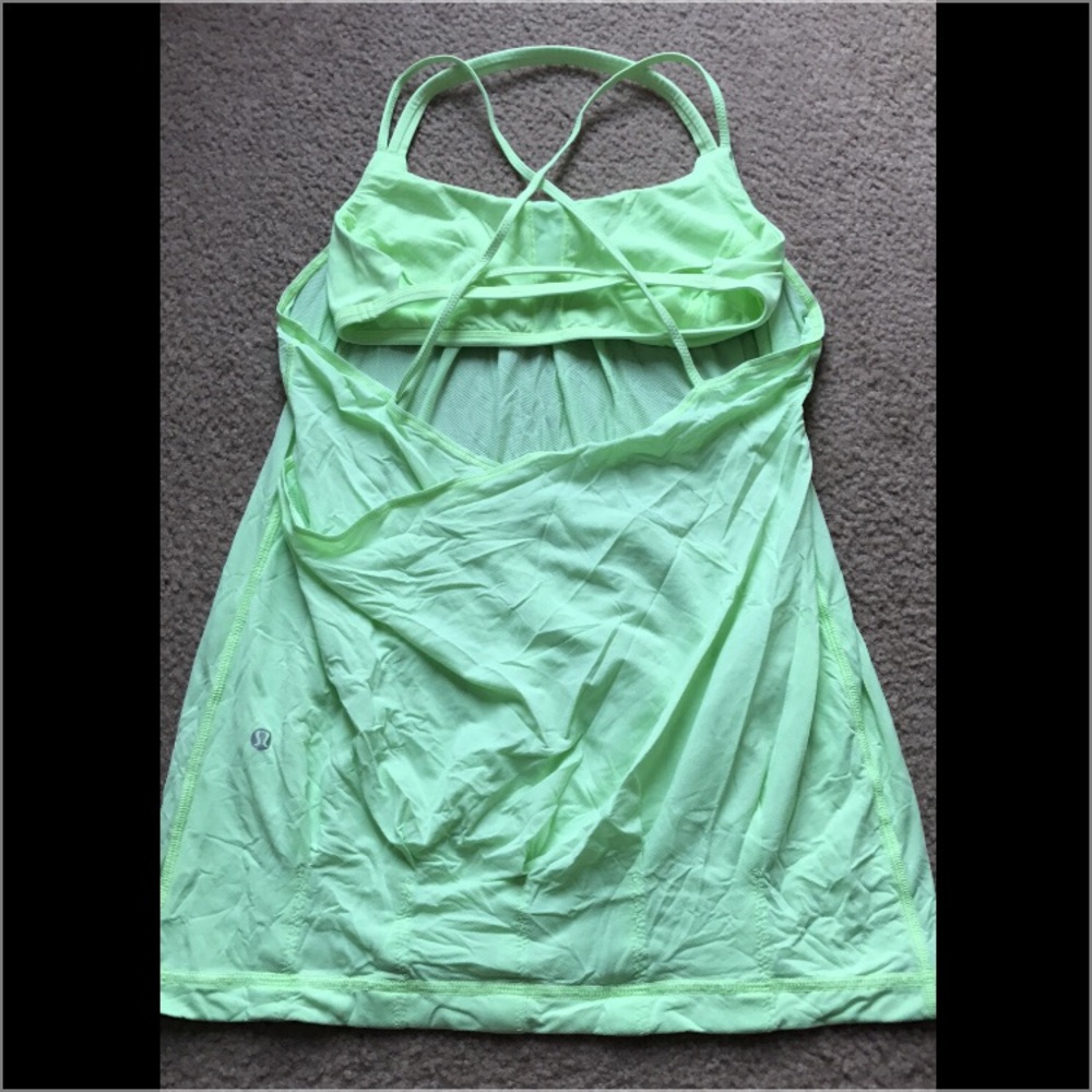 Lululemon backless green tank