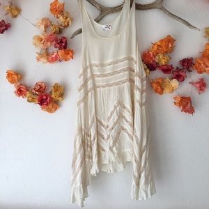 Free People Voile and Lace Trapeze Slip